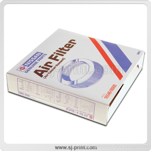 Industrial Folding Packaging Air Filter Box / Parts Box / Color Box